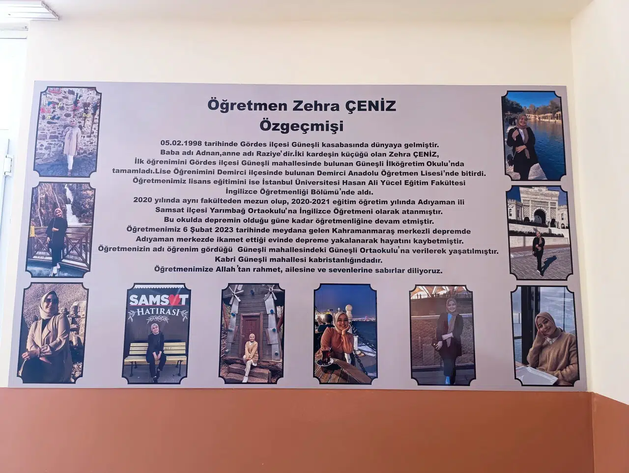 Depremin yıldönümünde Gördesli şehit öğretmene vefa