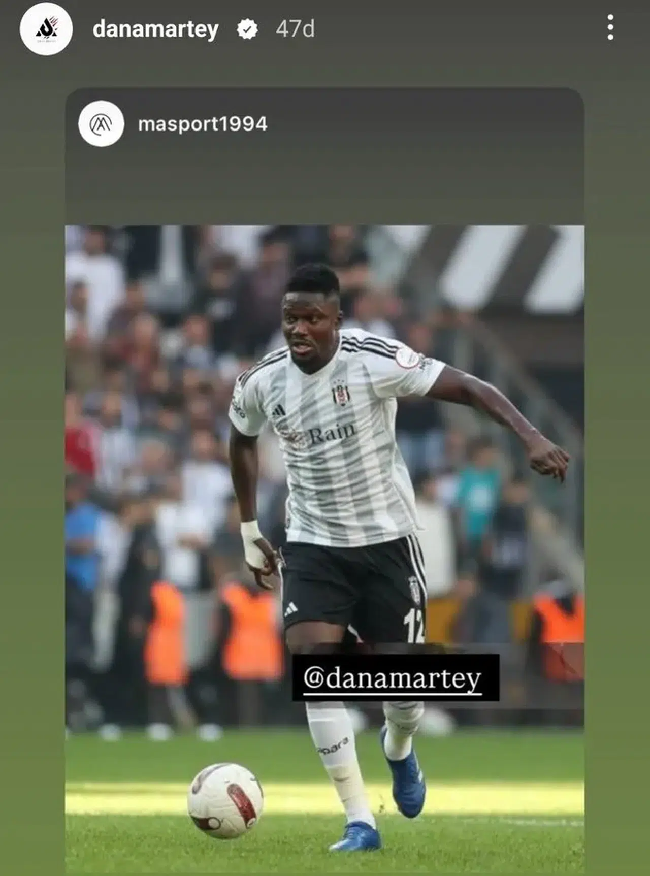 "Eski Beşiktaşlı Daniel Amartey'den Dikkat Çeken Paylaşım!"