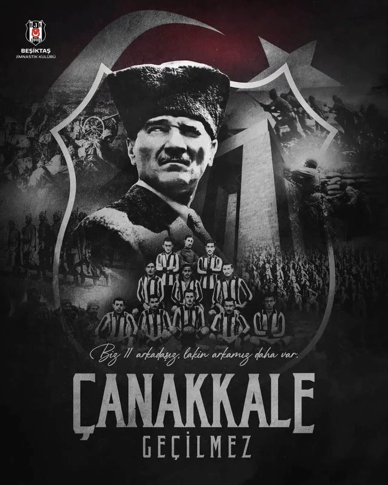 Beşiktaş, Çanakkale Zaferi’nin 110. Yılında Kahramanlarını Unutmadı
