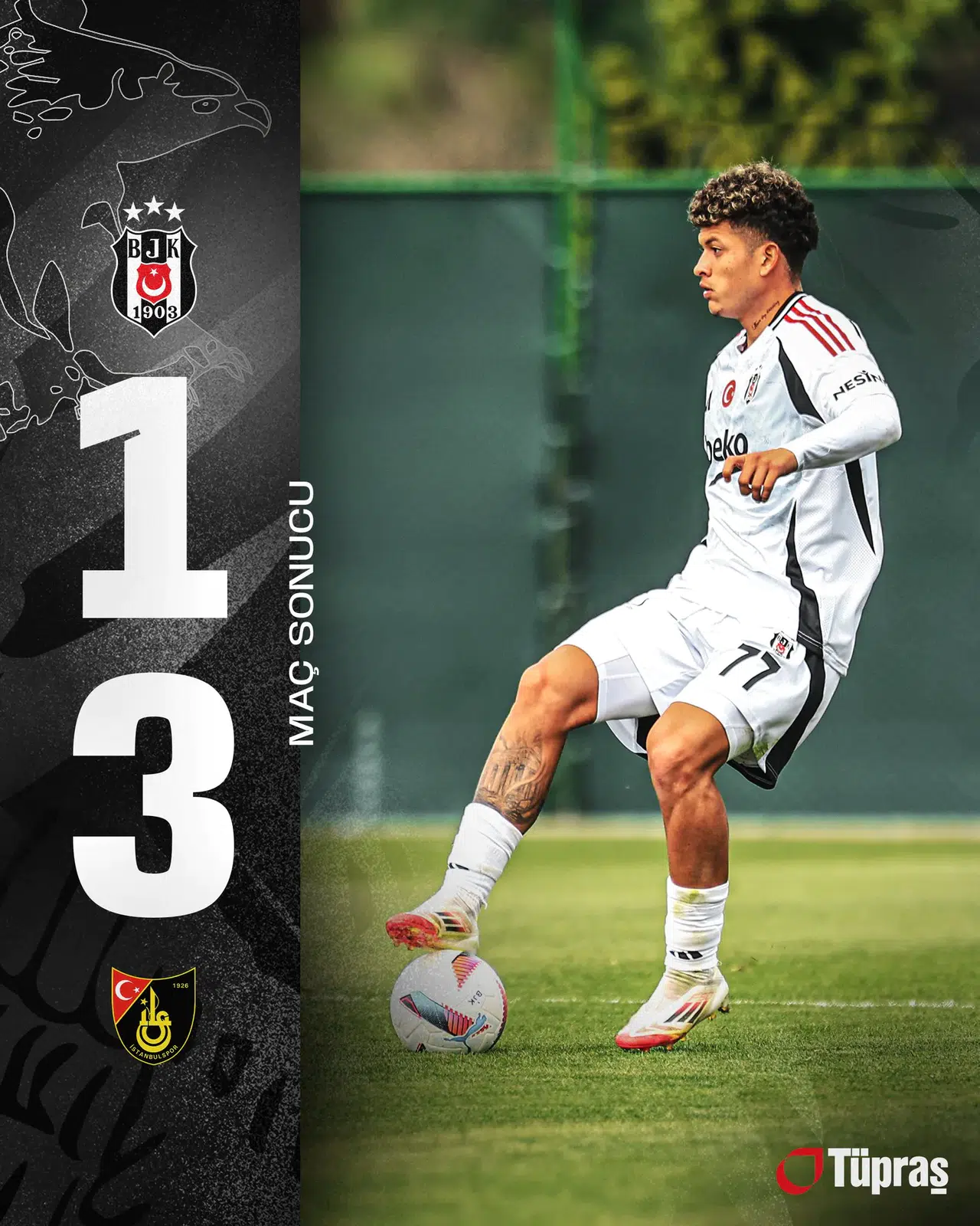 Beşiktaş, hazırlık maçında İstanbulspor'a 3-1 mağlup oldu!