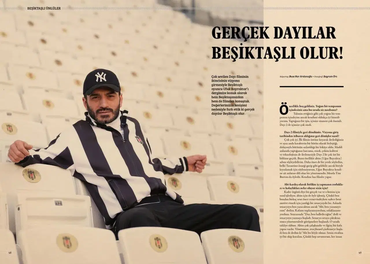 Beşiktaş Dergisi'nde Sürpriz Röportaj: Ufuk Bayraktar'ın Siyah-Beyaz Aşkı