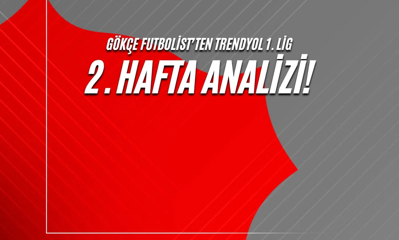 Gökçe Futbolist’ten Trendyol 1. Lig 2. Hafta Analizi!