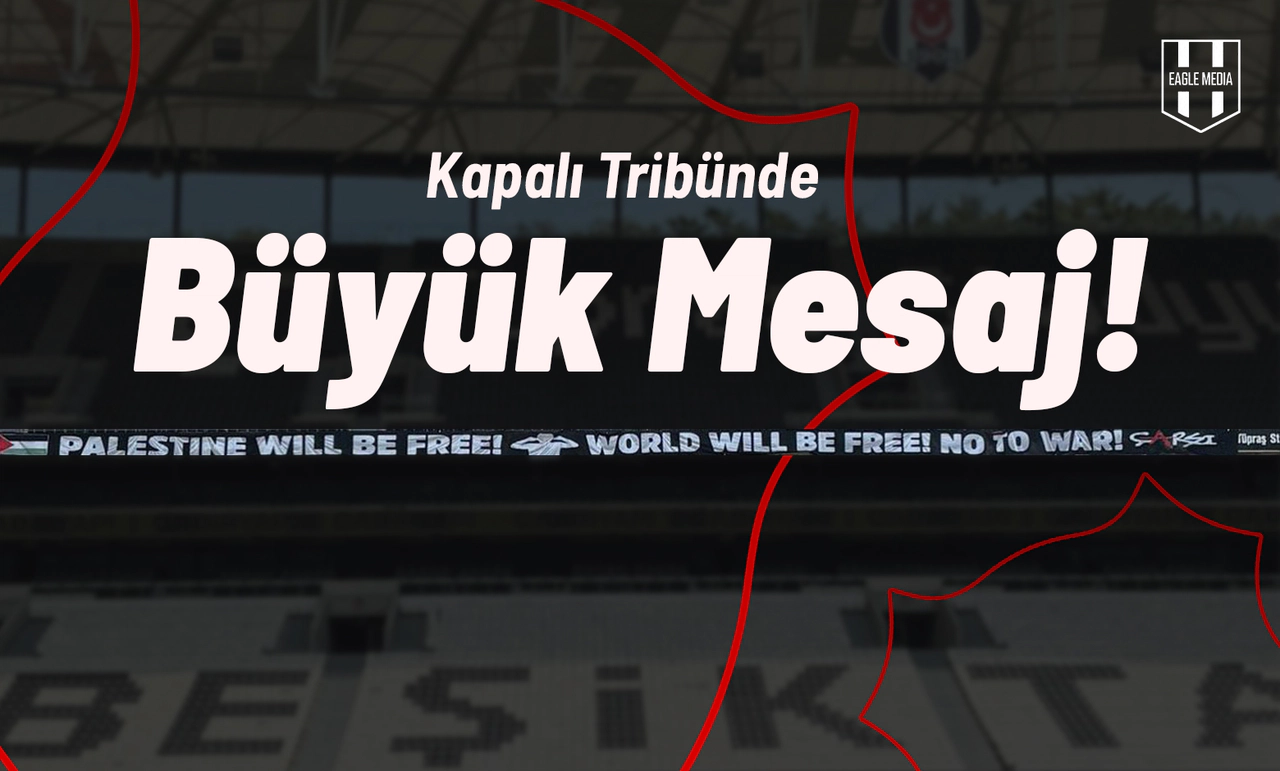 Kapalı Tribünde Büyük Mesaj!