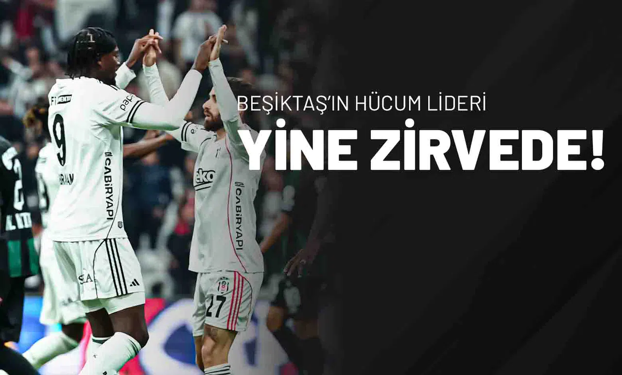Beşiktaş’ın Hücum Lideri Yine Zirvede!