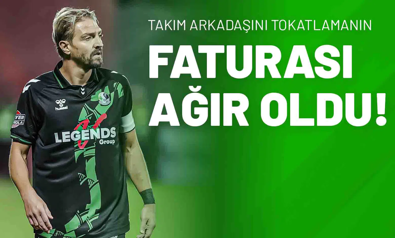 Takım Arkadaşını Tokatlamanın Faturası Ağır Oldu!