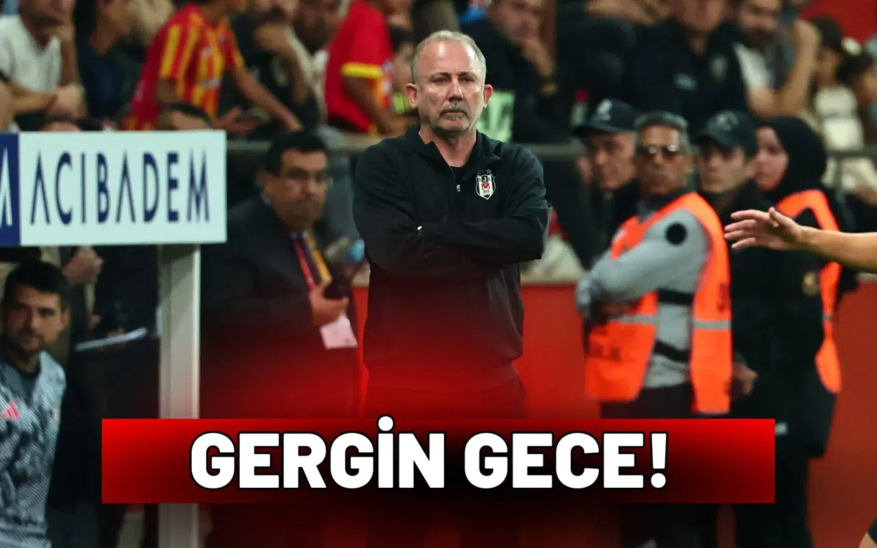 Beşiktaş’ta gergin gece! Yalçın’dan hakeme çok sert sözler