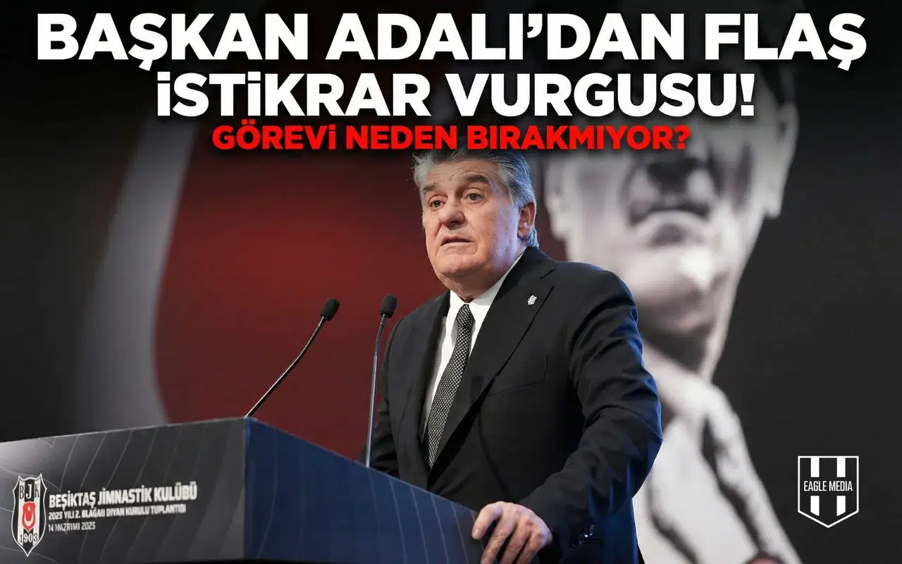 Başkan Adalı'dan flaş istikrar vurgusu! Görevi neden bırakmıyor?