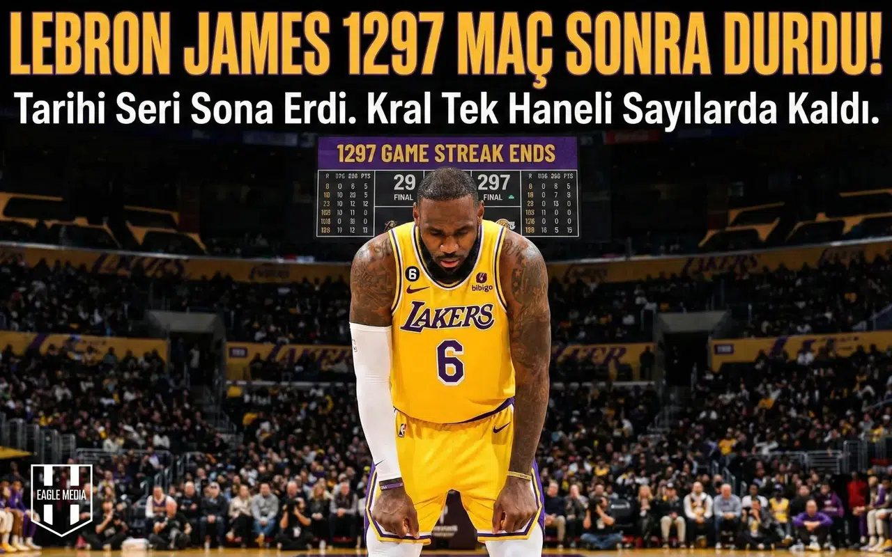 LeBron James 1297 maç sonra durdu!