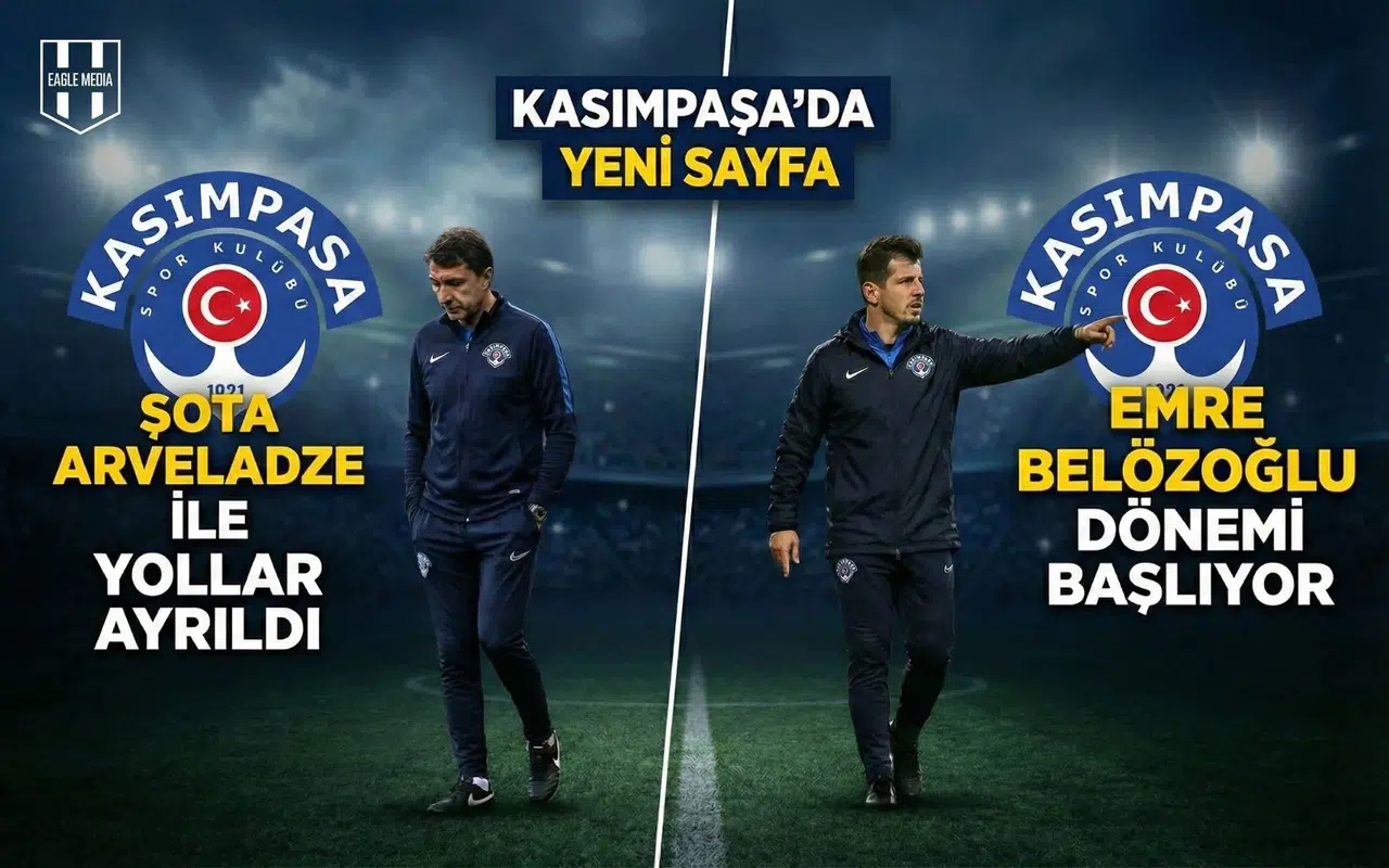 Kasımpaşa'da Şota Arveladze dönemi bitti, rota Emre Belözoğlu!