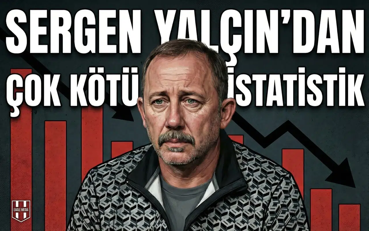 Sergen Yalçın’dan çok kötü istatistik