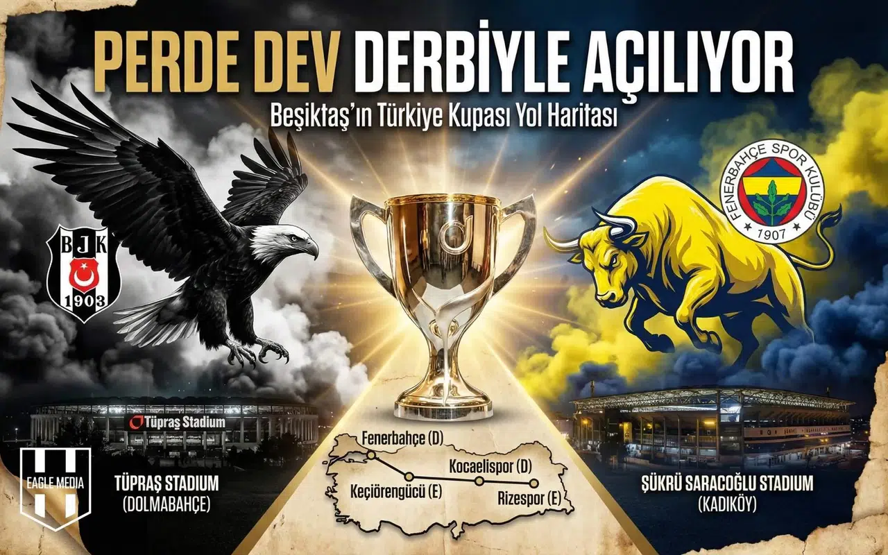 Beşiktaş'ın Türkiye Kupası fikstürü belli oldu!