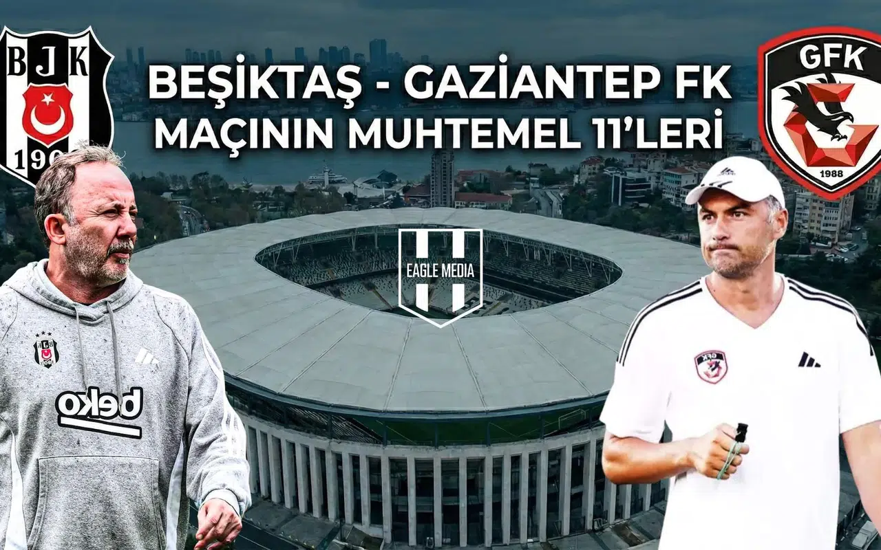 Beşiktaş - Gaziantep Fk maçının muhtemel 11'leri