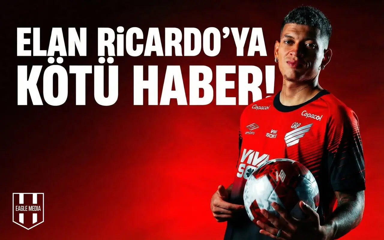Athletico Paranaense'de Elan Ricardo'ya kötü haber!