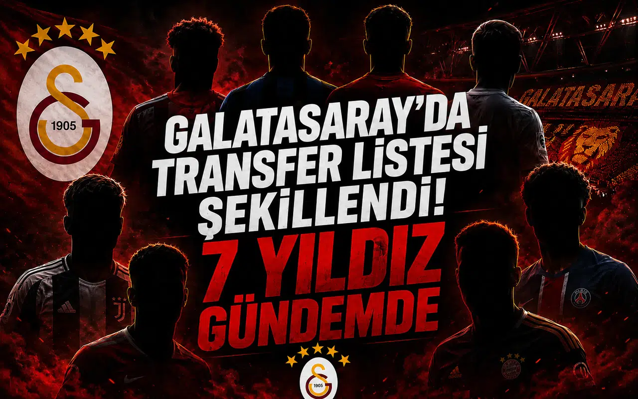 Galatasaray'da Transfer Listesi Şekillendi! 7 Yıldız Gündemde