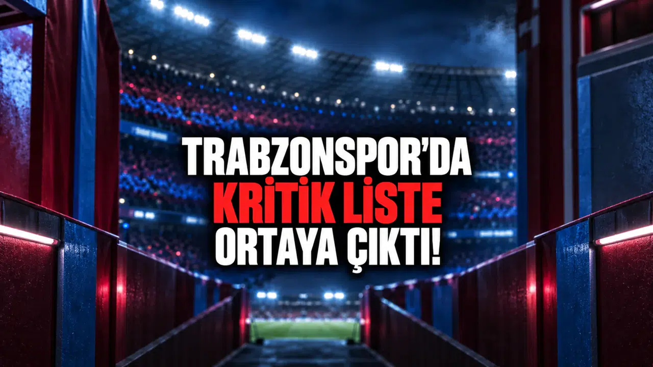 Trabzonspor’da Kritik Liste Ortaya Çıktı!