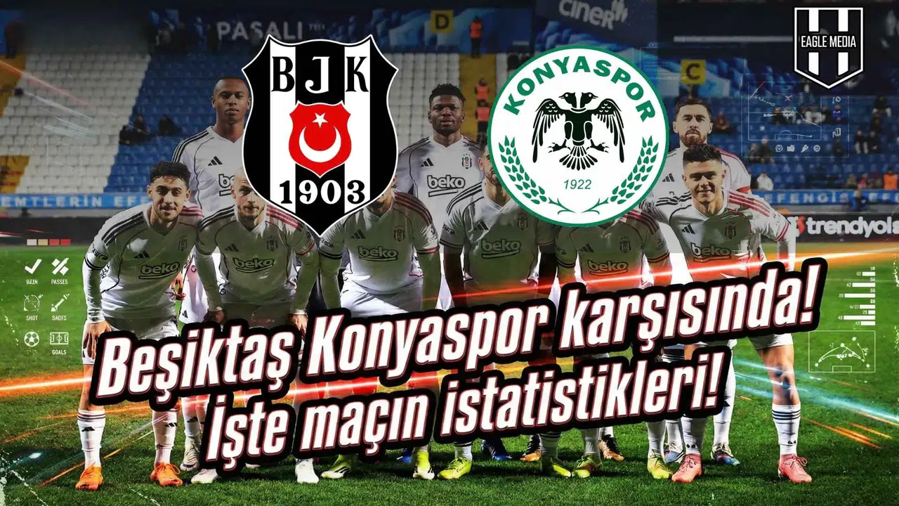 Beşiktaş Konyaspor karşısında! İşte maçın istatistikleri!