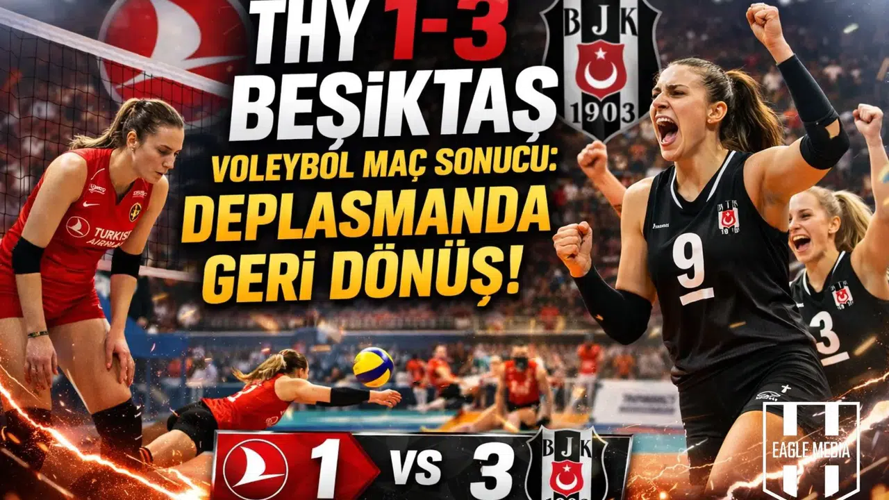 THY 1-3 Beşiktaş Voleybol Maç Sonucu: Deplasmanda Geri Dönüş!