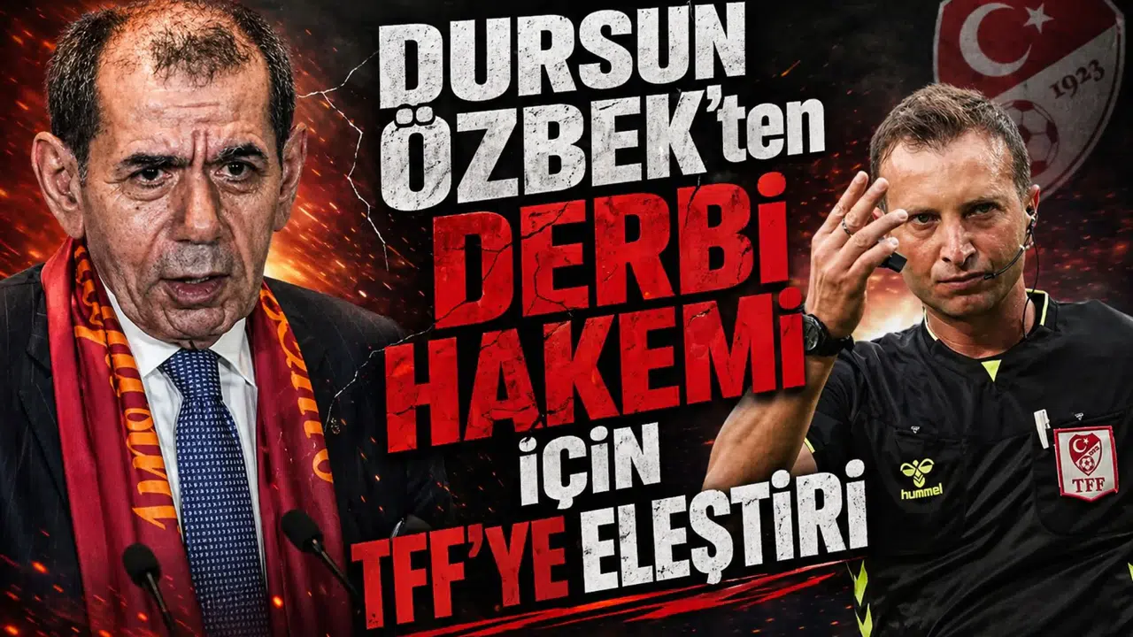 Dursun Özbek'ten derbi hakemi için TFF'ye eleştiri