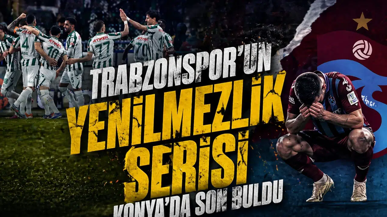 Trabzonspor'un yenilmezlik serisi Konya'da son buldu