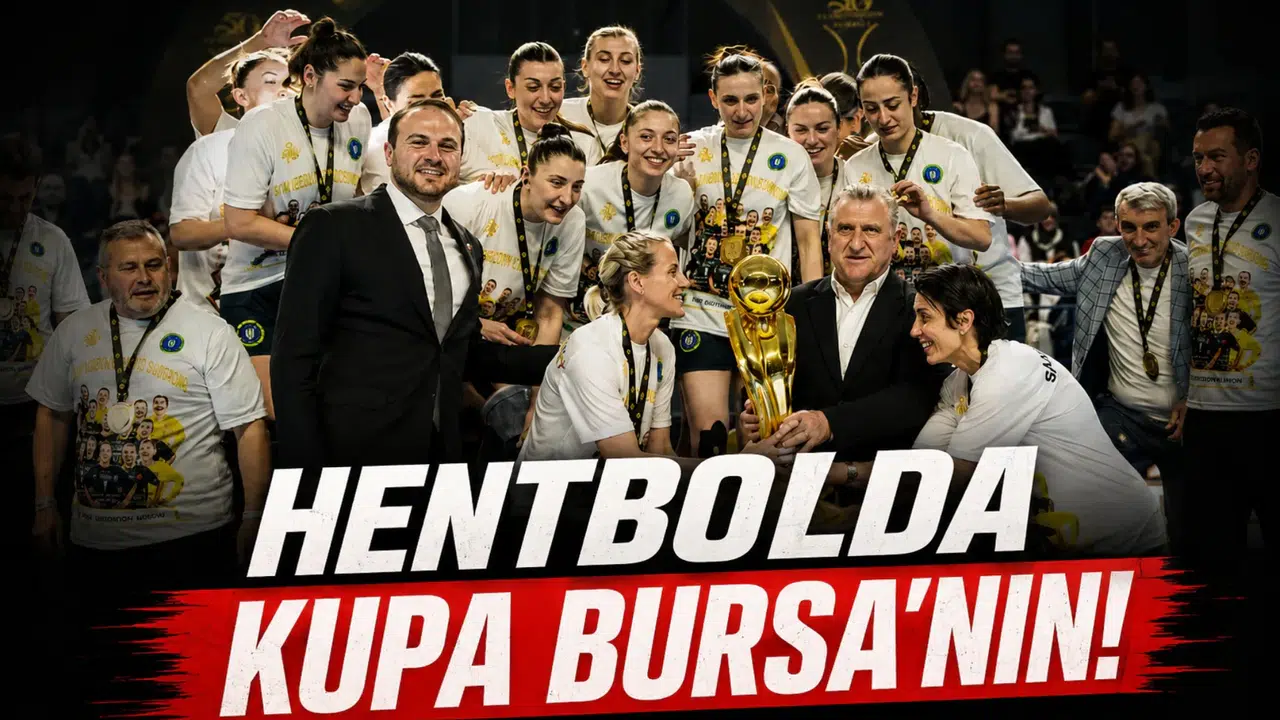 Hentbolda kupa Bursa'nın!