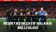 Beşiktaş’ın Zayıf Halkası Belli Oldu!