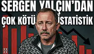 Sergen Yalçın’dan çok kötü istatistik