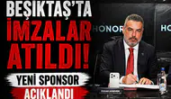 Beşiktaş'ta imzalar atıldı: Yeni sponsor açıklandı