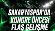 Sakaryaspor’da kongre öncesi flaş gelişme