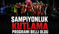 Şampiyonluk kutlama programı belli oldu