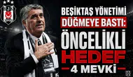 Beşiktaş Yönetimi Düğmeye Bastı: Öncelikli Hedef 4 Mevki