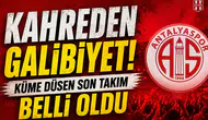 Küme düşen son takım da belli oldu
