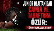 Junior Olaitan’dan camia ve taraftara özür: "Tüm sorumluluk benim"