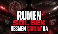 Rumen sol bek resmen Çorum'da