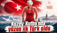 Kuzey Kutbu'nda yüzen ilk Türk oldu