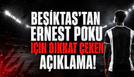 Beşiktaş’tan Ernest Poku İçin Dikkat Çeken Açıklama!