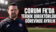 Çorum FK’da teknik direktörlük görevinde ayrılık