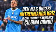Dev maç öncesi antrenmanda kriz o isim formayı kaybedince çılgına döndü