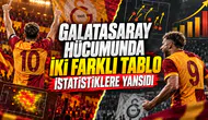 Galatasaray hücumunda iki farklı tablo istatistiklere yansıdı