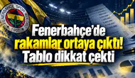Fenerbahçe’de rakamlar ortaya çıktı! Tablo dikkat çekti