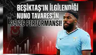 Beşiktaş'ın ilgilendiği Nuno Tavares'in 25/26 performansı!