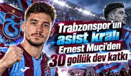 Trabzonspor'un asist kralı Ernest Muçi'den 30 gollük dev katkı