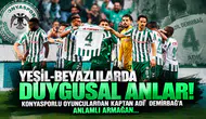 Yeşil-Beyazlılarda Duygusal Anlar! Konyasporlu Oyunculardan Kaptan Adil Demirbağ’a Anlamlı Armağan...