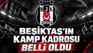 Beşiktaş'ın Kamp Kadrosu Belli Oldu