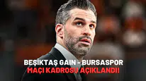 Beşiktaş GAIN - Bursaspor Basketbol Maçı Kadrosu Açıklandı!