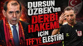 Dursun Özbek'ten derbi hakemi için TFF'ye eleştiri