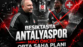 Beşiktaş’ta Antalyaspor maçı öncesi orta saha planı