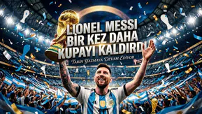 LIONEL MESSI BİR KEZ DAHA KUPAYI KALDIRDI”.