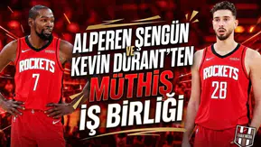 Alperen Şengün ve Kevin Durant'ten müthiş iş birliği