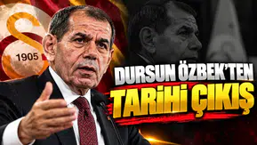 Dursun Özbek'ten tarihi çıkış
