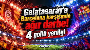 Galatasaray'a Barcelona karşısında ağır darbe! 4 gollü yenilgi